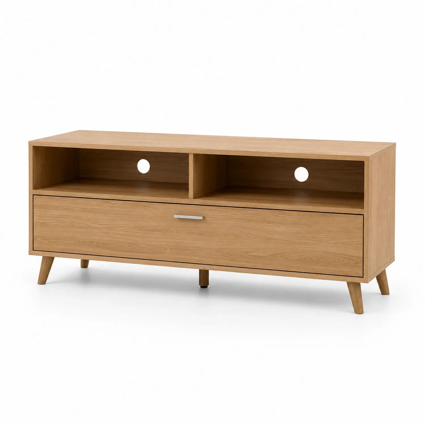 Mueble de TV de MDF en Roble 120x40x50 cm
