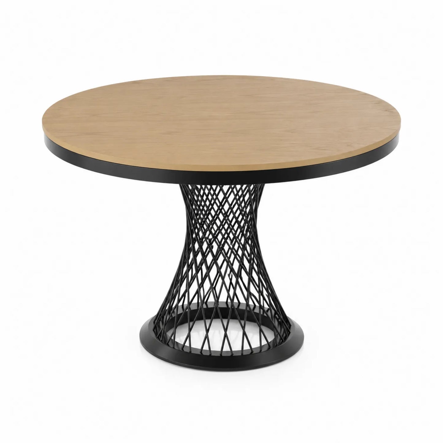 Mesa redonda de MDF y metal 110 cm
