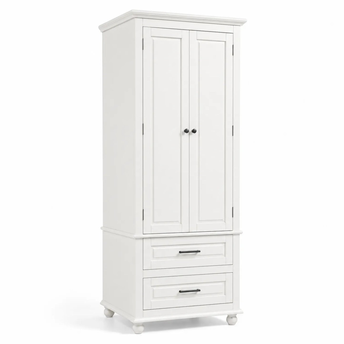 Armario de Madera con 2 Puertas y 2 Cajones