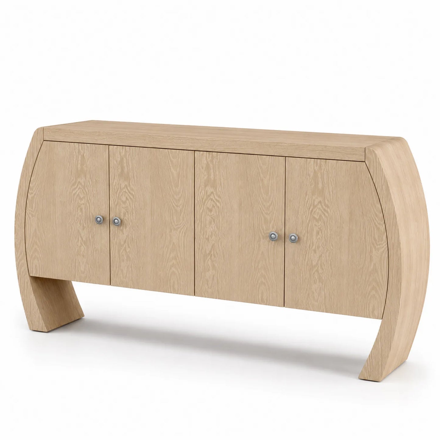 Aparador de Madera con Forma Curva