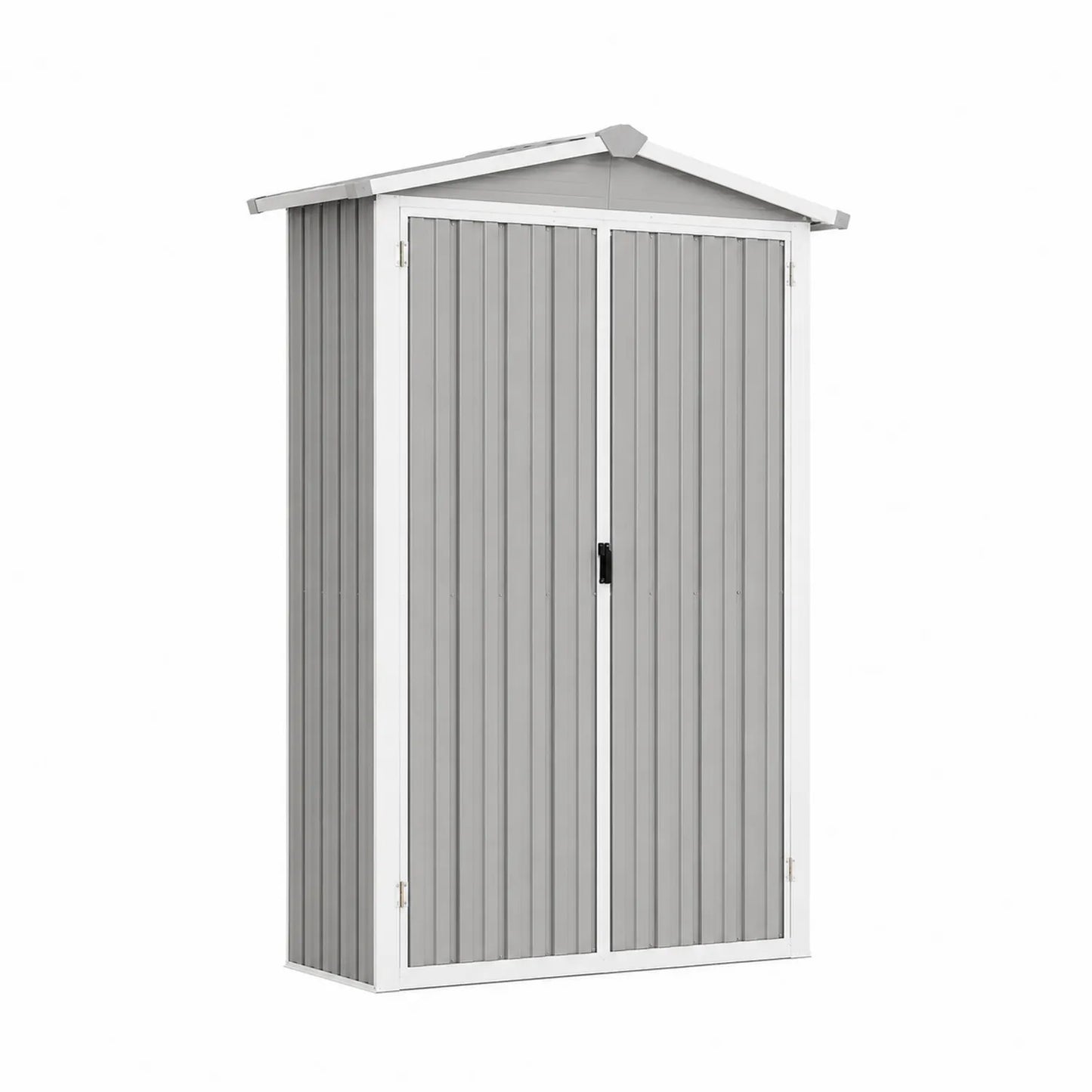 Cobertizo de Almacenamiento de Acero Galvanizado Gris 210x130x75 cm