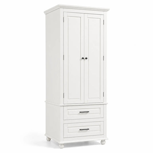 Armario de Madera con 2 Puertas y 2 Cajones