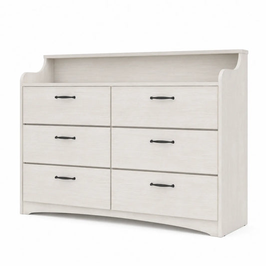Cajonera de Madera Contrachapada con 6 Cajones Blanca