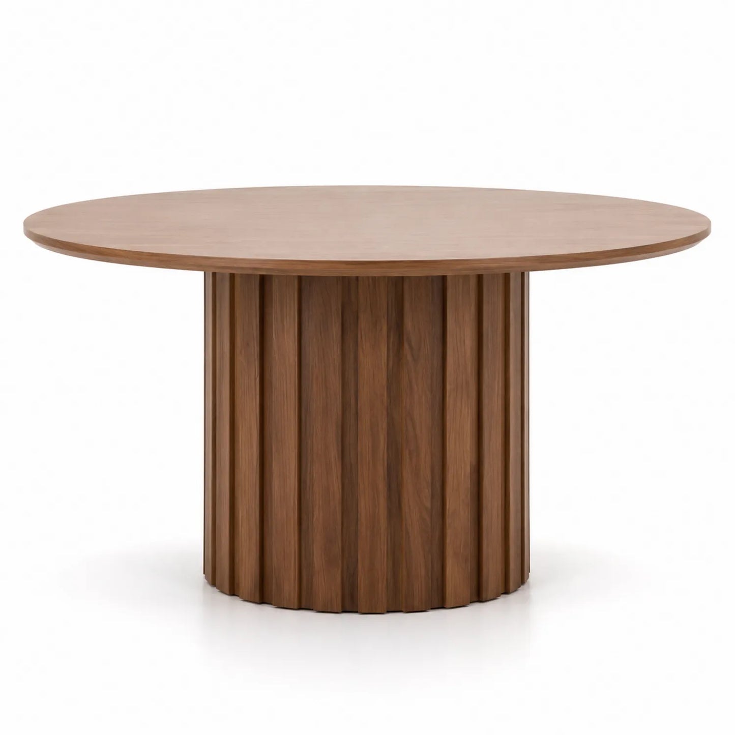 Mesa de comedor redonda de madera 120 cm de diámetro