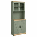 Aparador de Cocina de Madera Verde Oliva 180cm